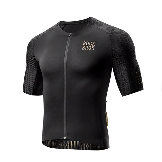 Rockbros YDDX011 Diamond Short Sleeve Cycling Jersey Size L - Black_0