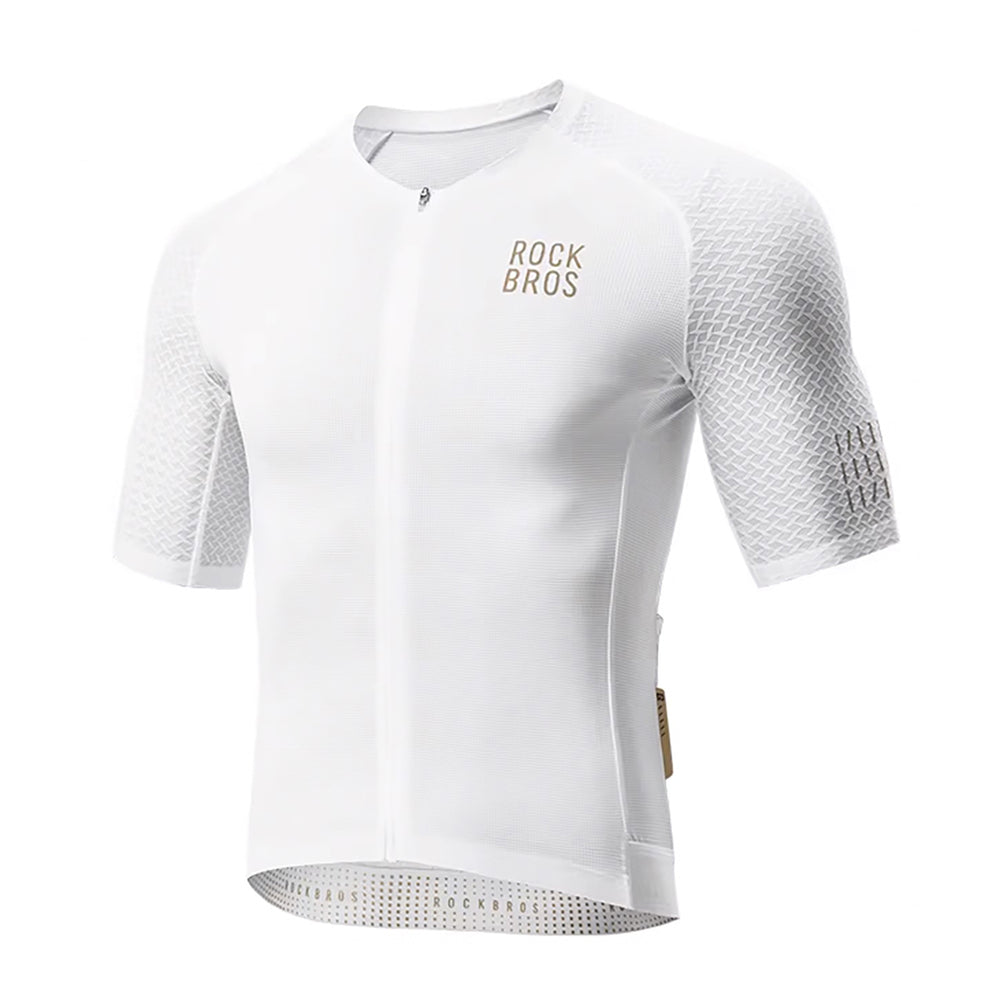 Rockbros YDDX011 Diamond Short Sleeve Cycling Jersey Size M - White_0