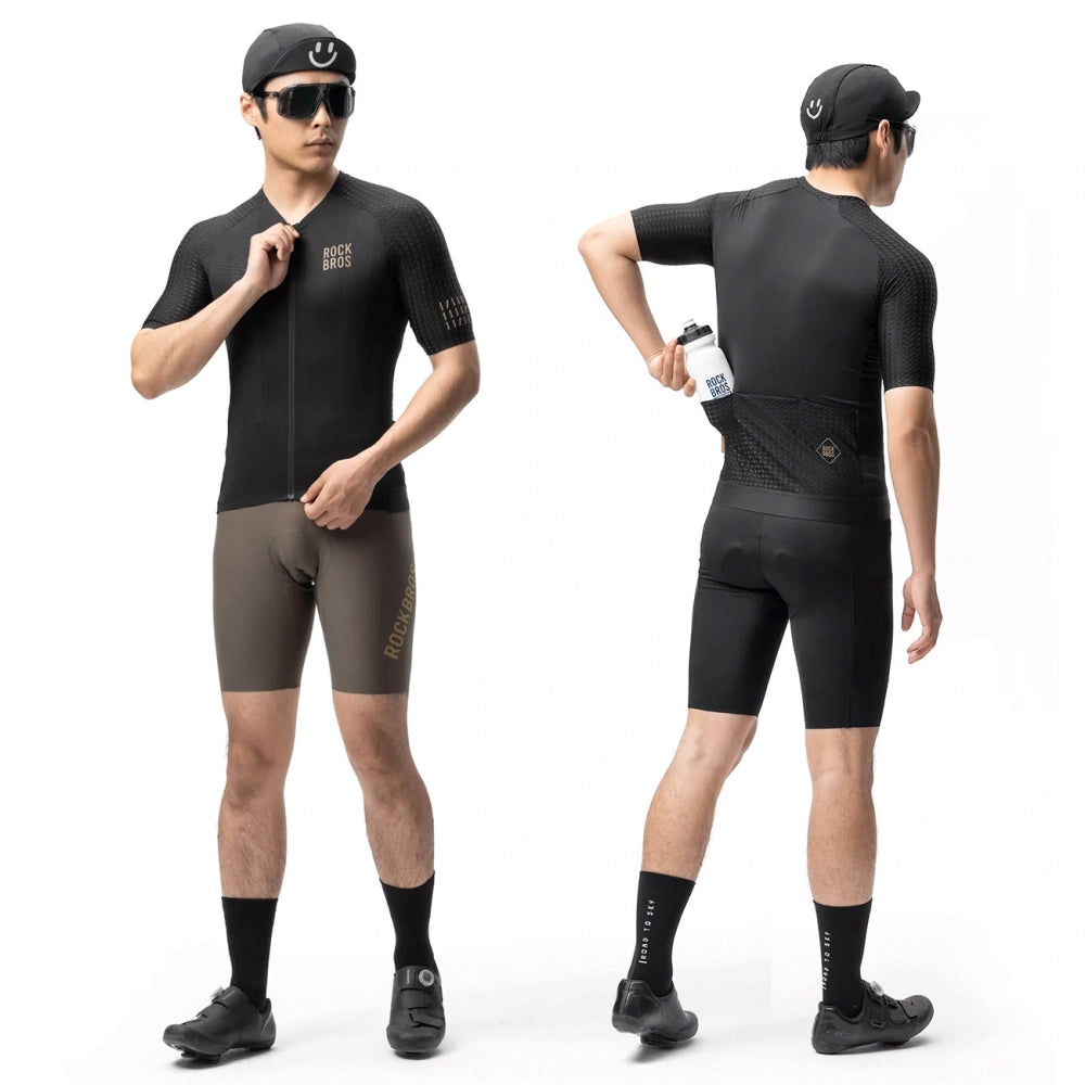 Rockbros YDDX011 Diamond Short Sleeve Cycling Jersey Size XXS - Black_2
