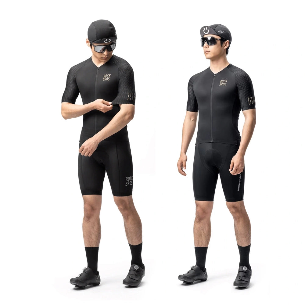 Rockbros YDDX011 Diamond Short Sleeve Cycling Jersey Size XXS - Black_5