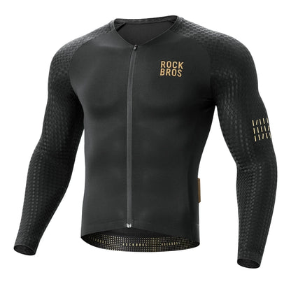 Rockbros YDCX008 Diamond Long Sleeve Cycling Jersey Size S - Black_0
