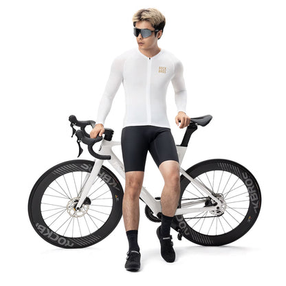 Rockbros YDCX008 Diamond Long Sleeve Cycling Jersey Size S - White_2