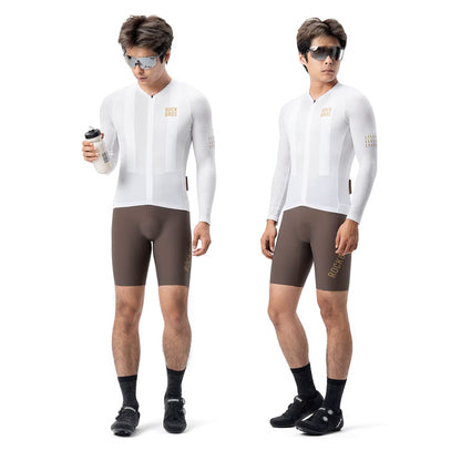 Rockbros YDCX008 Diamond Long Sleeve Cycling Jersey Size XXL - White_1