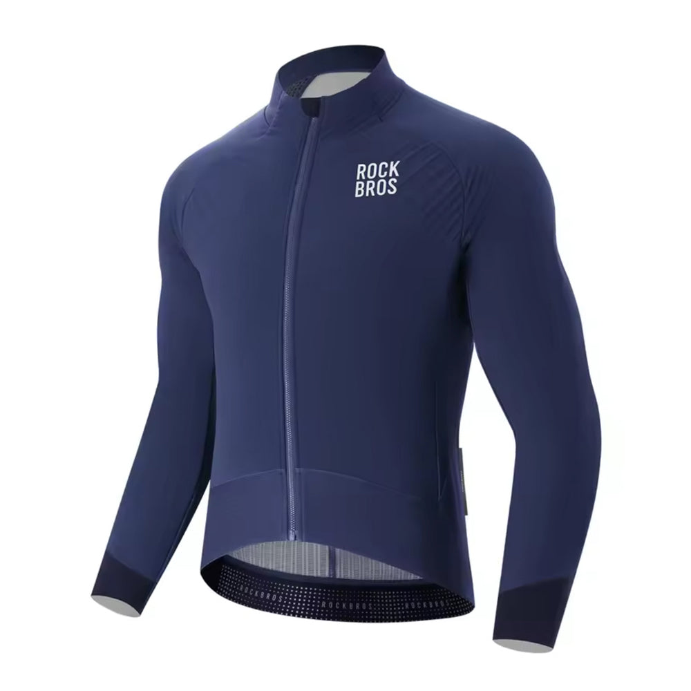 Rockbros YDWT014 Winter Fleece Double Layer Cycling Jacket Size XL - Blue_0