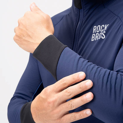 Rockbros YDWT014 Winter Fleece Double Layer Cycling Jacket Size XXL - Blue_3