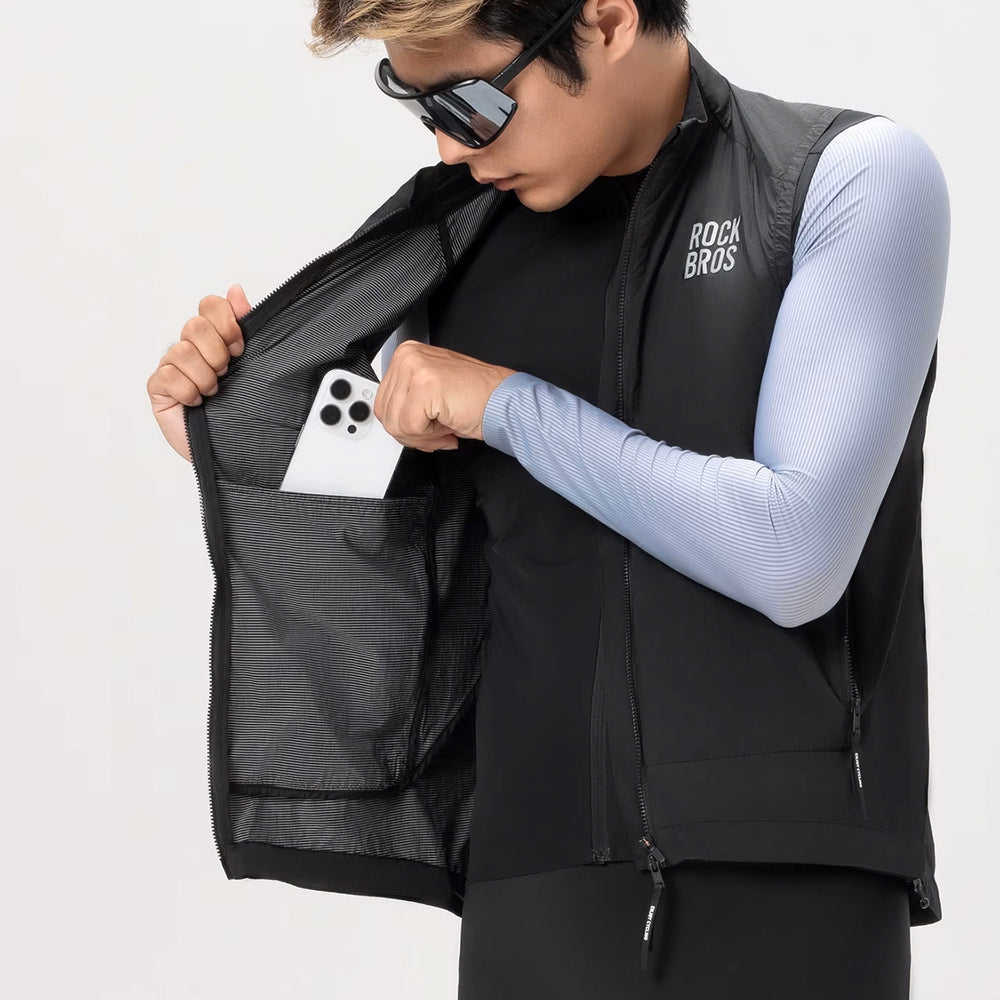 Rockbros YDMJ003 Windproof Vest Spring/Autumn Size L - Black_2