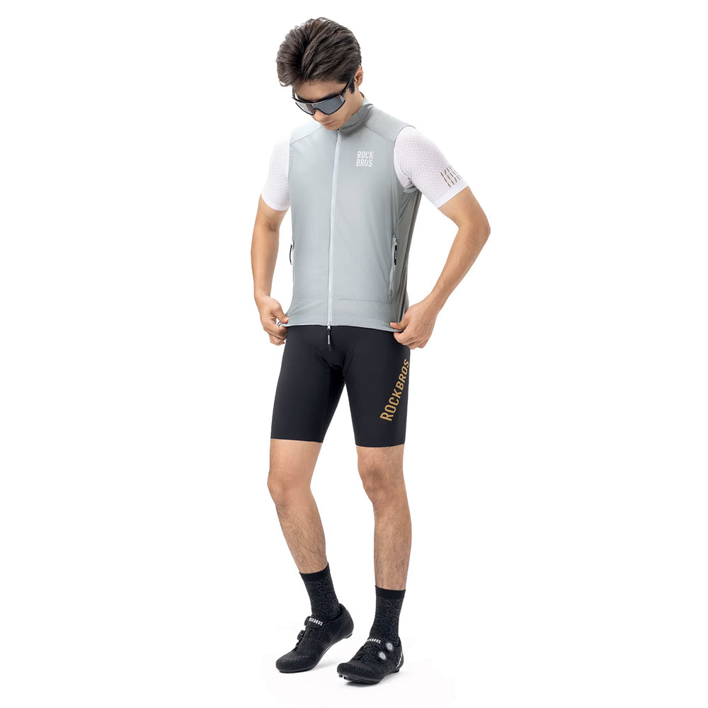 Rockbros YDMJ003 Spring/Autumn Windproof Vest Size M - White/Gray_2