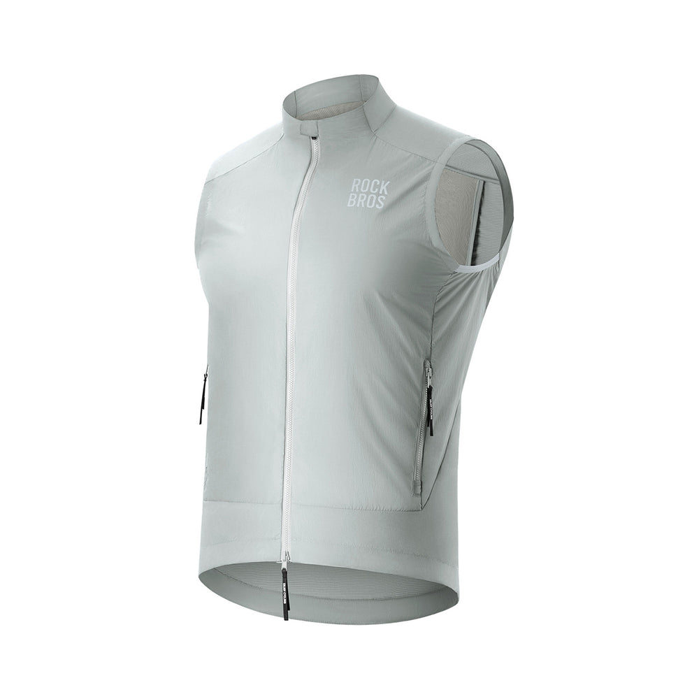 Rockbros YDMJ003 Spring/Autumn Windproof Vest Size XL - White/Gray_0