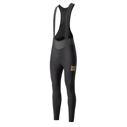 Rockbros YDCK012-1 Long Fleece Bib Tights with Pad Size XL - Black_0