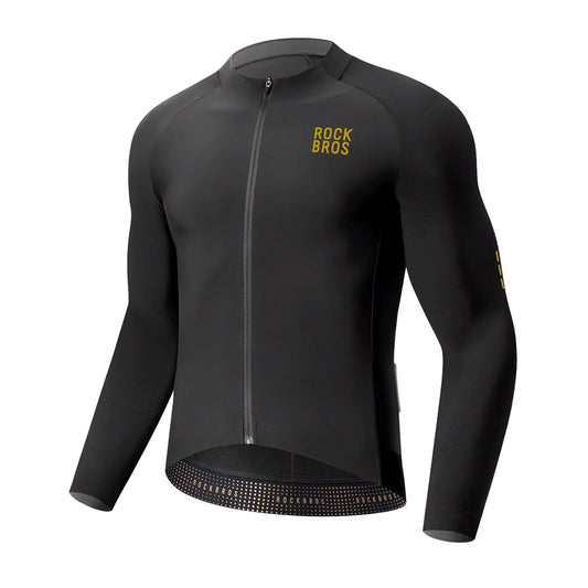 Rockbros YDWT020 Diamond cycling jersey spring/autumn/winter size S - black_0