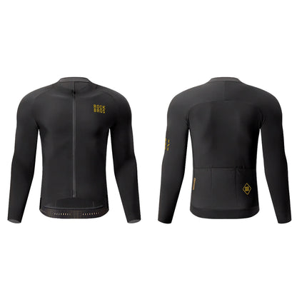 Rockbros YDWT020 Diamond cycling jersey spring/autumn/winter size M - black_2