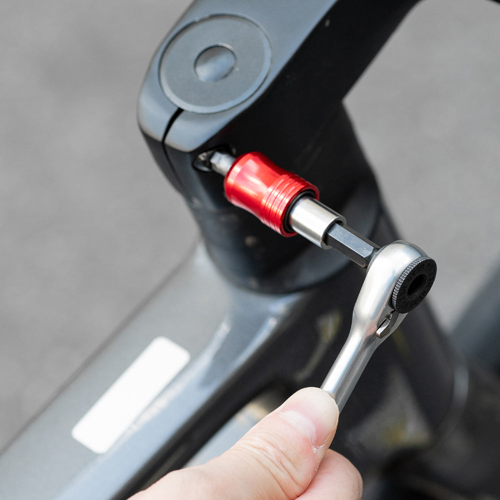Rockbros Multitool Bicycle Tool Set with Ratchet Wrench and Tire Levers - Black_4