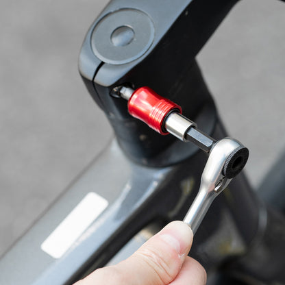 Rockbros Multitool Bicycle Tool Set with Ratchet Wrench and Tire Levers - Black_4