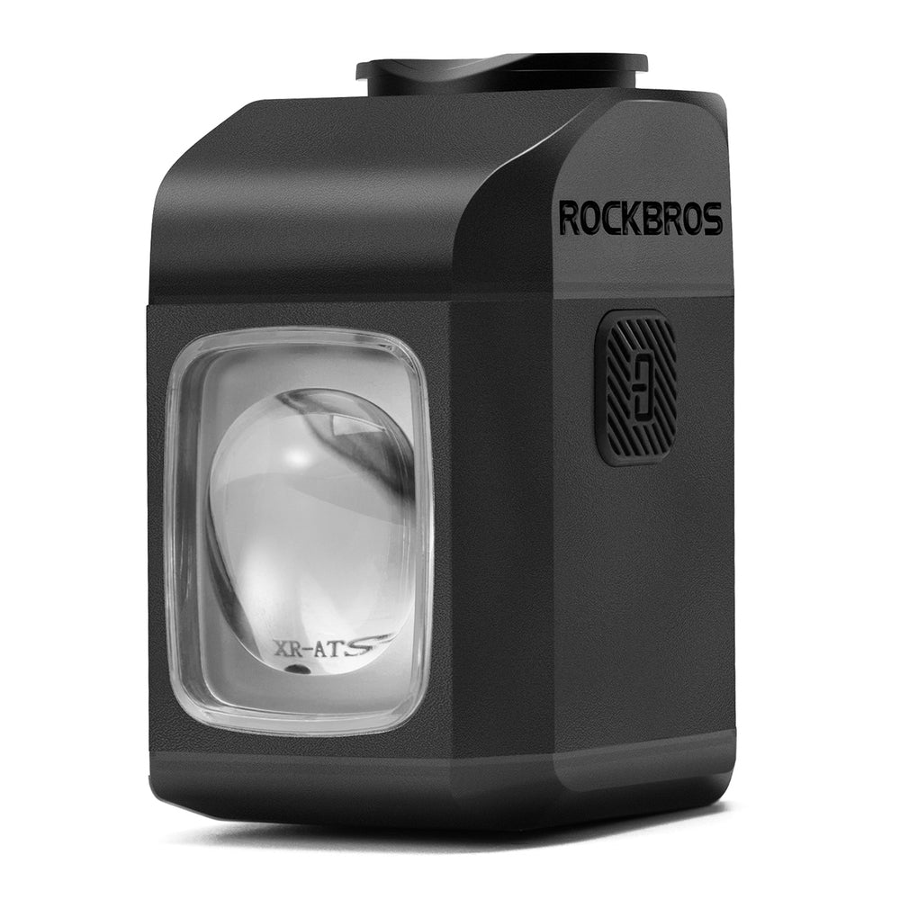 Rockbros M8 1600lm front bike light with remote control 10m rechargeable 4000 mAh - black_0