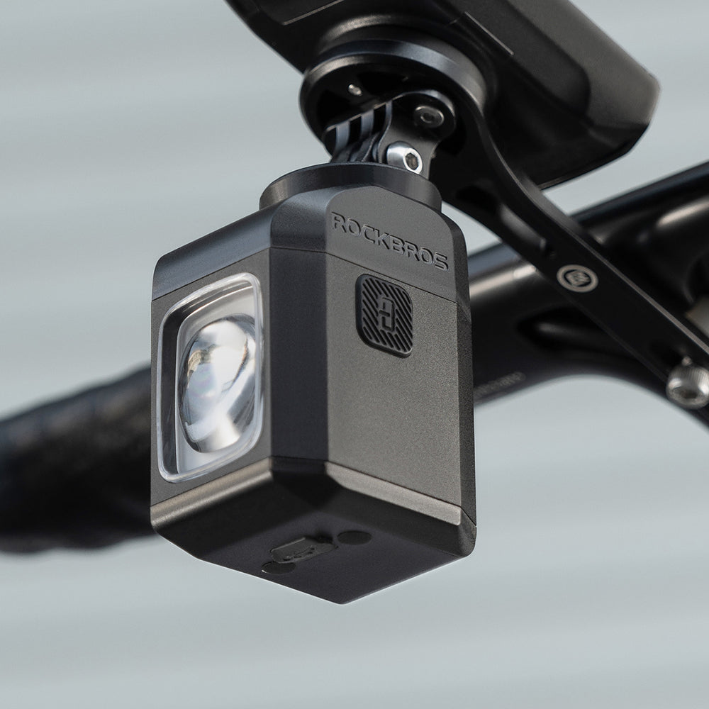 Rockbros M8 1600lm front bike light with remote control 10m rechargeable 4000 mAh - black_1