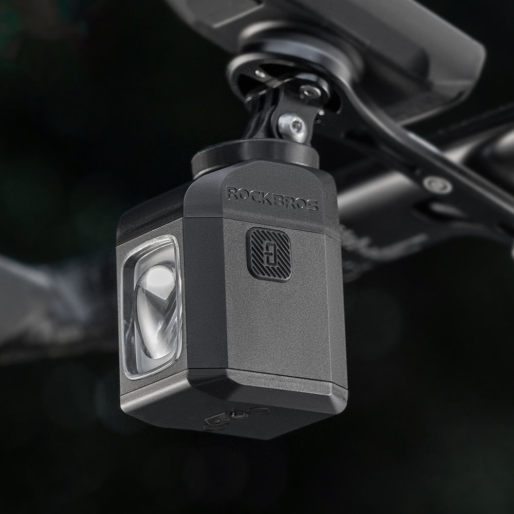 Rockbros M8 1600lm front bike light with remote control 10m rechargeable 4000 mAh - black_2