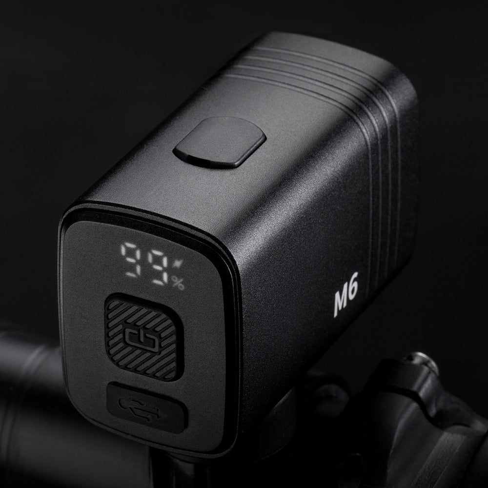 Rockbros M6 1000 lm front rechargeable bike light 2800 mAh - black_4