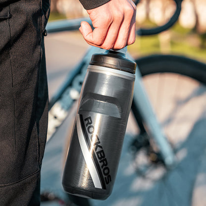 Rockbros Thermal Bike Bottle 620 ml BPA Free - Gradient Black_1