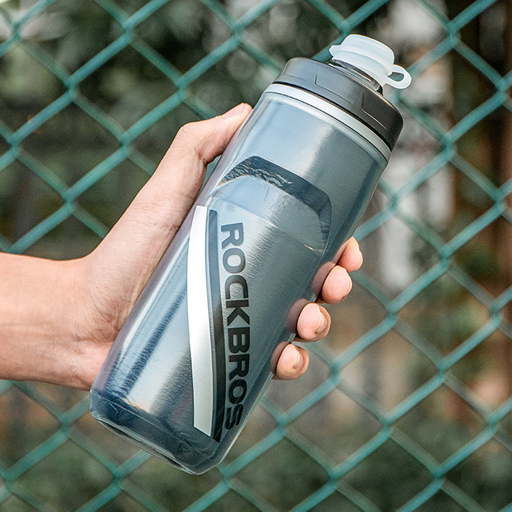 Rockbros Thermal Bike Bottle 620 ml BPA Free - Gradient Black_4
