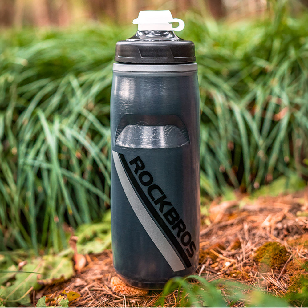Rockbros Thermal Bike Bottle 620 ml BPA Free - Gradient Black_5