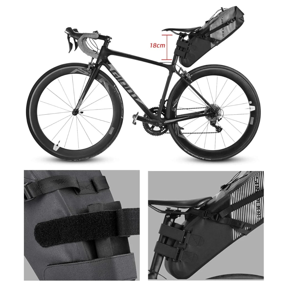 Rockbros AS-013 10L Seat Bag - Black_3