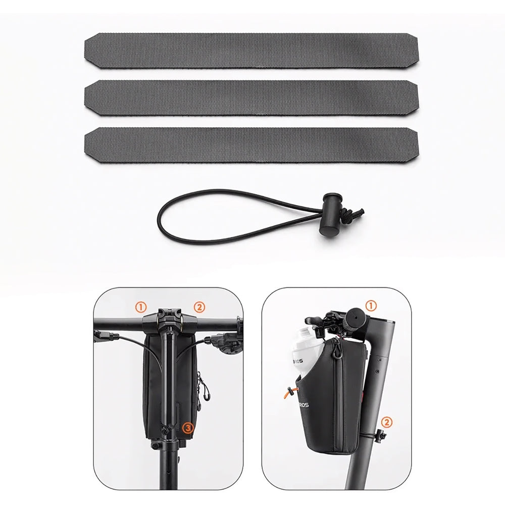 Rockbros P002 Handlebar Bag Compatible with Scooters and Folding City Bikes 1.5L - Black_3