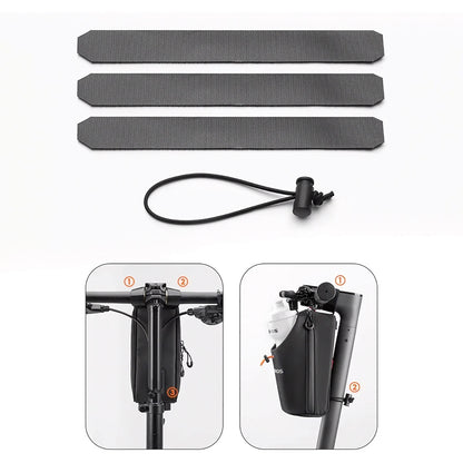 Rockbros P002 Handlebar Bag Compatible with Scooters and Folding City Bikes 1.5L - Black_3