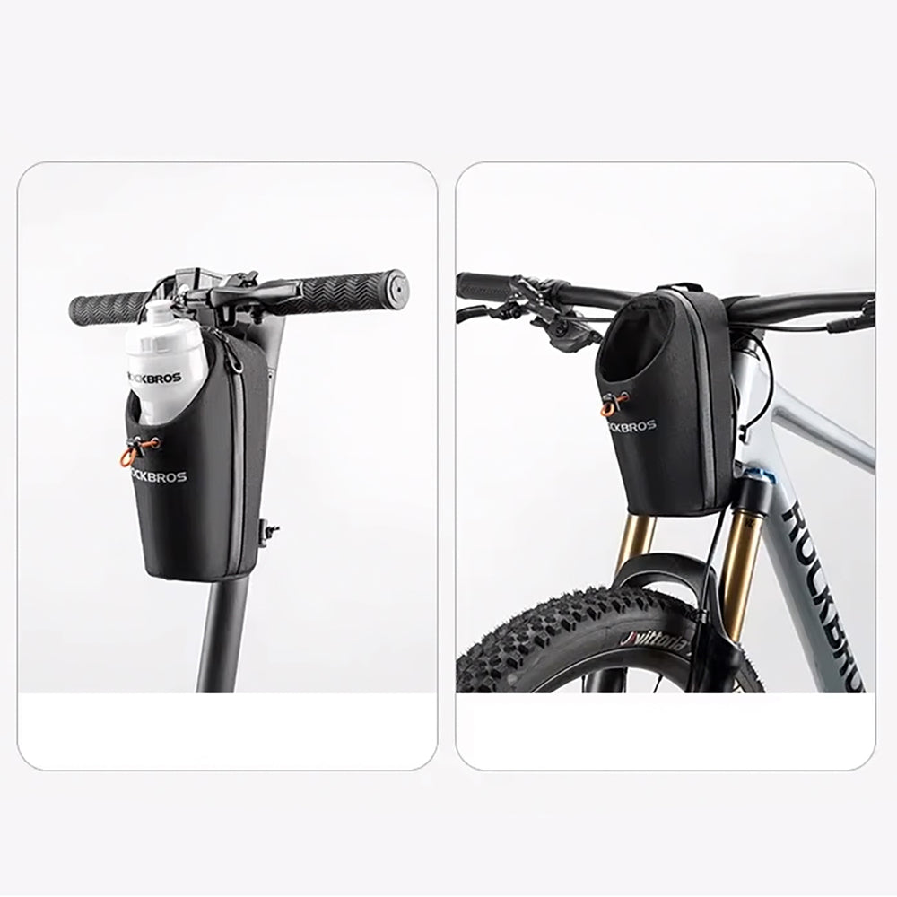 Rockbros P002 Handlebar Bag Compatible with Scooters and Folding City Bikes 1.5L - Black_7