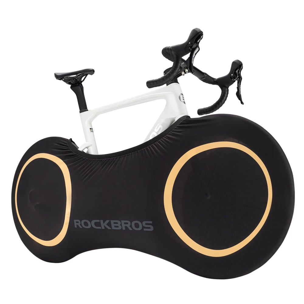 Rockbros D95 Elastic Cover Compatible with 26-29 Inch Gravel, Mountain, City, Road Bikes 700C (71×152 cm) - Black_0