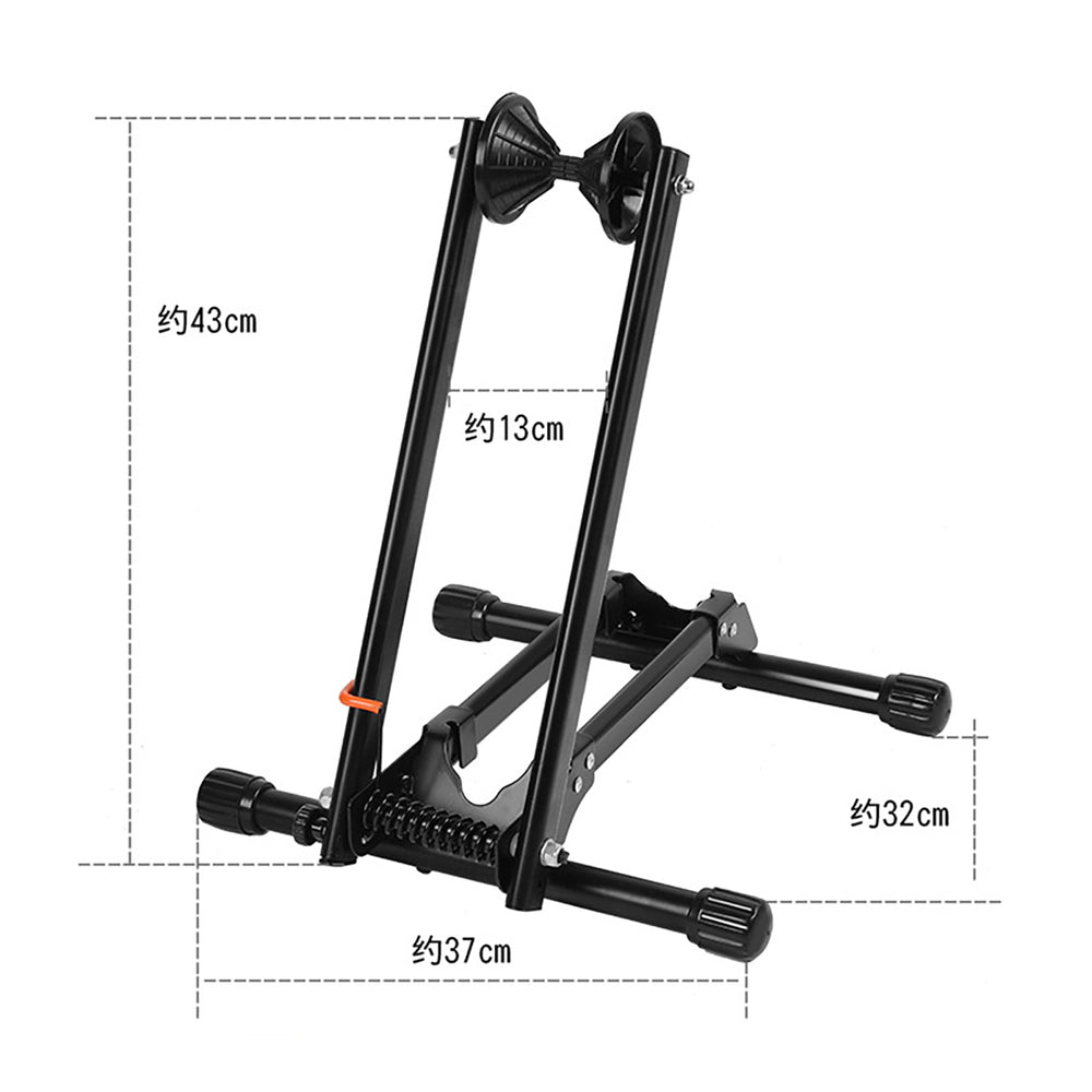 Rockbros T30 Folding Bike Stand for Front or Rear Wheel Compatible with 24-27.5 Inch and 700C Wheels - Black_2