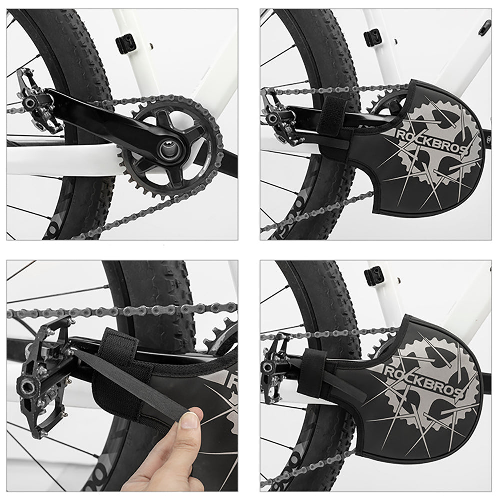 Rockbros D76 Crankset Transport Cover - Black and Gray_4