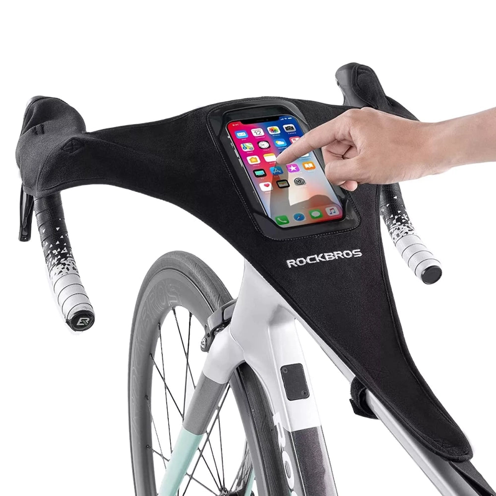 Rockbros D78 Sweat Cover with Pocket and Phone Window - Black_1