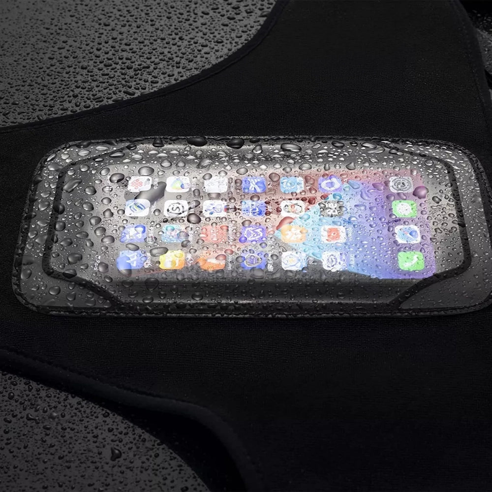 Rockbros D78 Sweat Cover with Pocket and Phone Window - Black_2