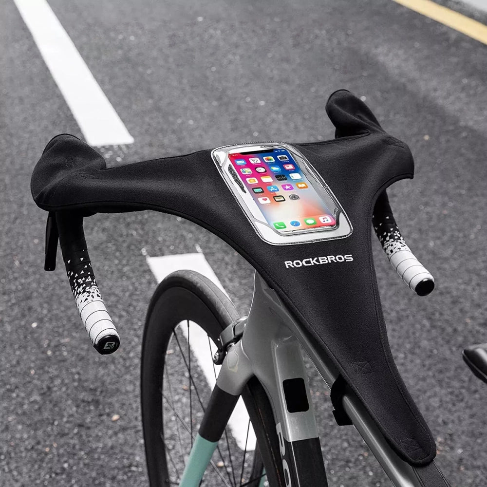 Rockbros D78 Sweat Cover with Pocket and Phone Window - Black_3