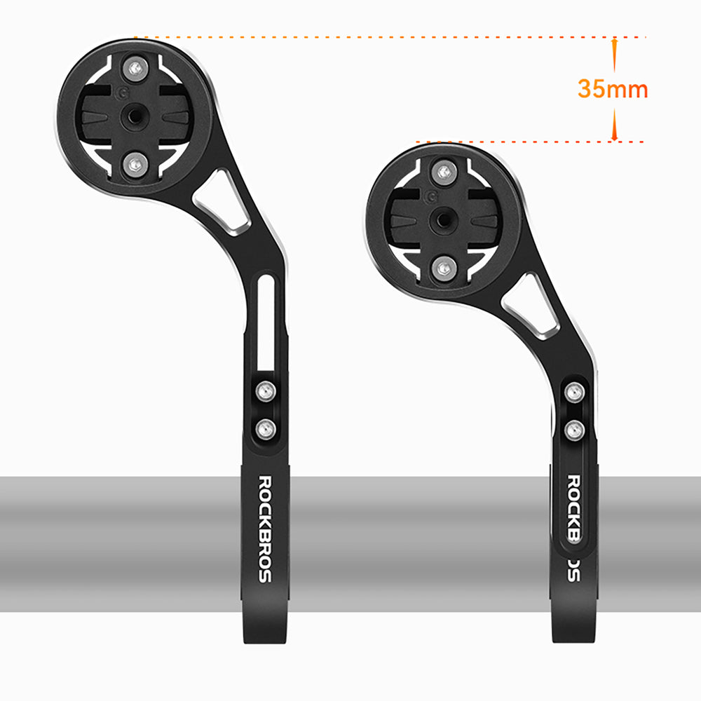 Rockbros FK-301 2-in-1 Handlebar Bike Mount for Computer/Navigator and Camera/Lighting - Black_1