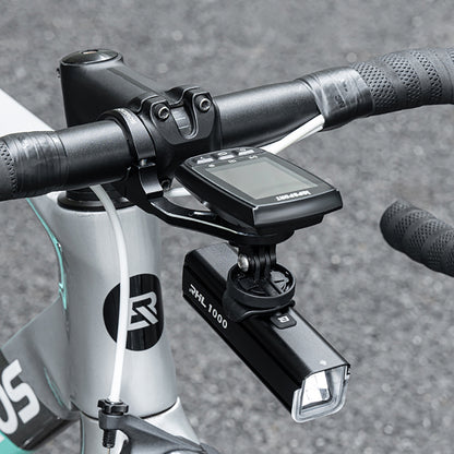 Rockbros FK-301 2-in-1 Handlebar Bike Mount for Computer/Navigator and Camera/Lighting - Black_12