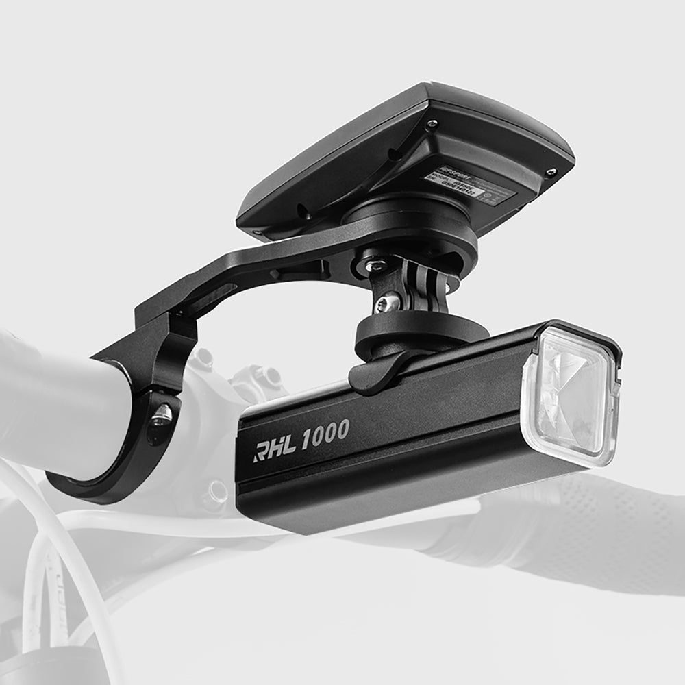 Rockbros FK-301 2-in-1 Handlebar Bike Mount for Computer/Navigator and Camera/Lighting - Black_7