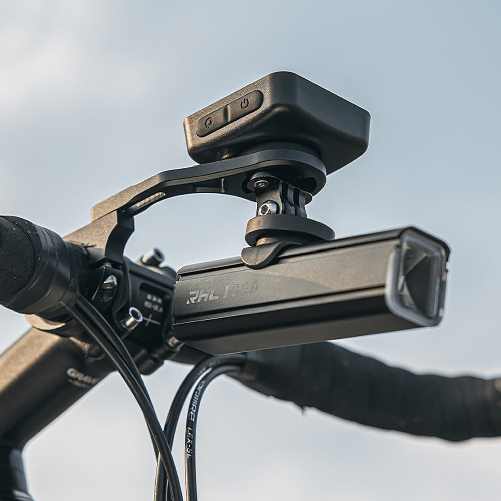 Rockbros FK-301 2-in-1 Handlebar Bike Mount for Computer/Navigator and Camera/Lighting - Black_8