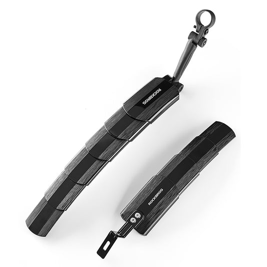 Rockbros FK-810 Folding Telescopic Bicycle Fender Set - Black_0