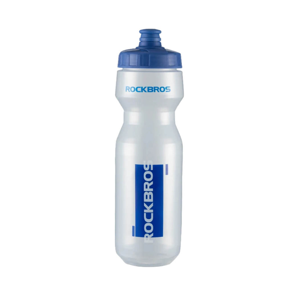 Rockbros 750 ml Bicycle Bottle - Transparent with Blue Mouthpiece_0