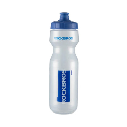 Rockbros 750 ml Bicycle Bottle - Transparent with Blue Mouthpiece_0
