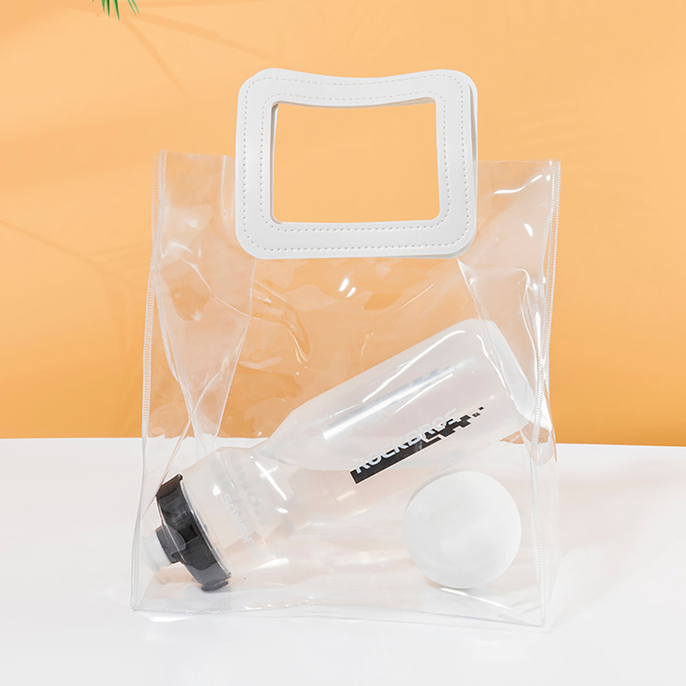 Rockbros 750 ml Bicycle Bottle - Transparent with Black Mouthpiece_2