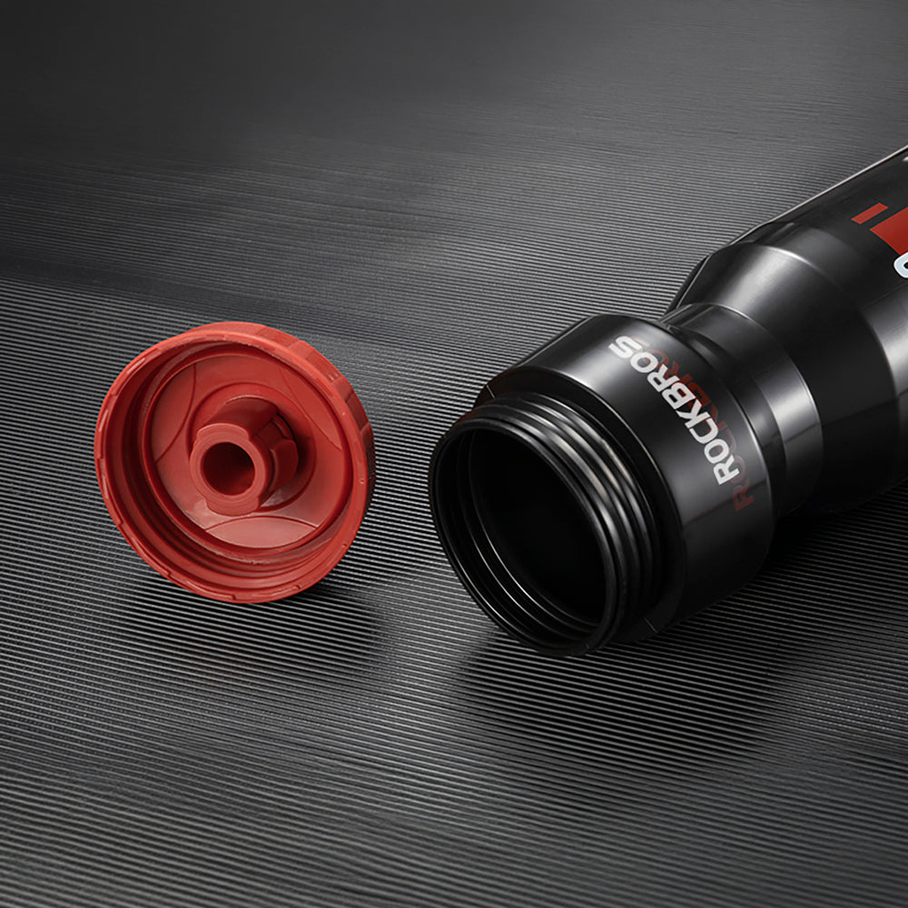 Rockbros 750 ml Bike Bottle - Transparent Black with Red Mouthpiece_6