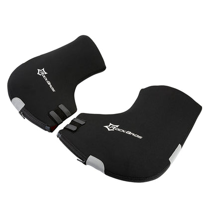 Rockbros D16-B Motorcycle-Compatible Windproof Waterproof Handlebar Gloves - Black_0