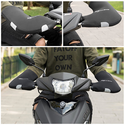 Rockbros D16-B Motorcycle-Compatible Windproof Waterproof Handlebar Gloves - Black_5