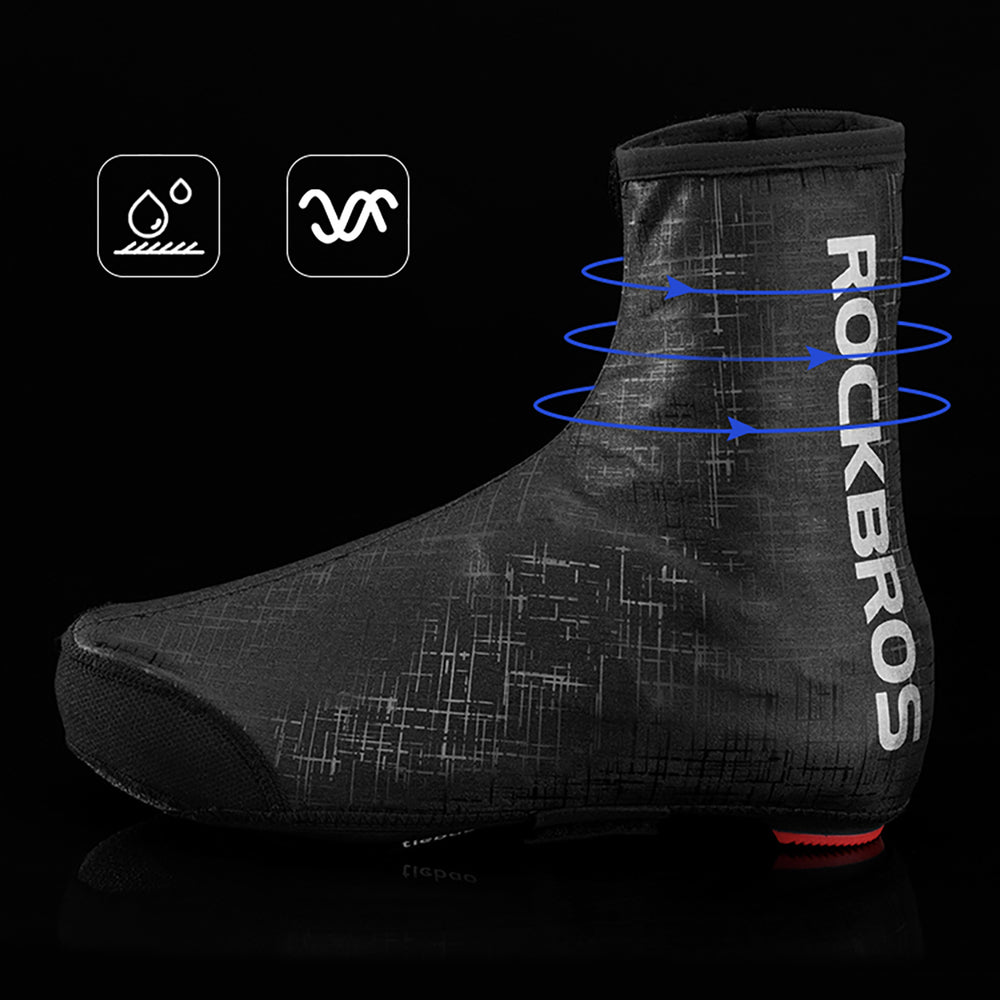 Rockbros LF1081 Windproof Waterproof Shoe Covers 42-46 cm - Black_5