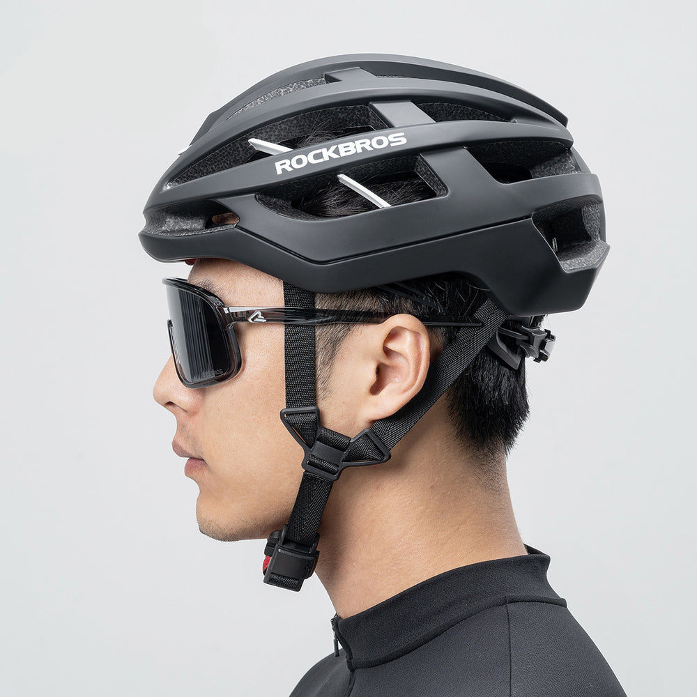 Rockbros HC-58BK-L Bike Helmet 58-61 cm - Black and Gray_2