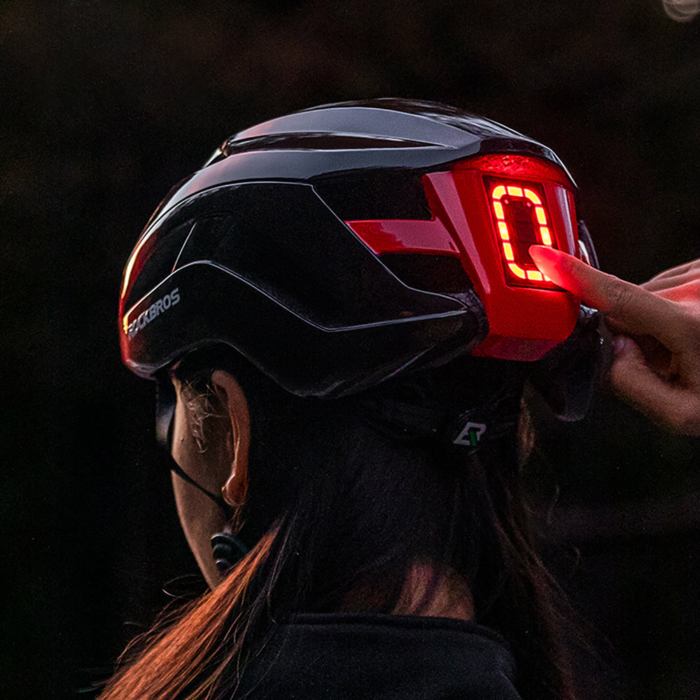 Rockbros ZK-077 Bike Helmet with Integrated Multi-Directional Lighting 57-61 cm - Black_3