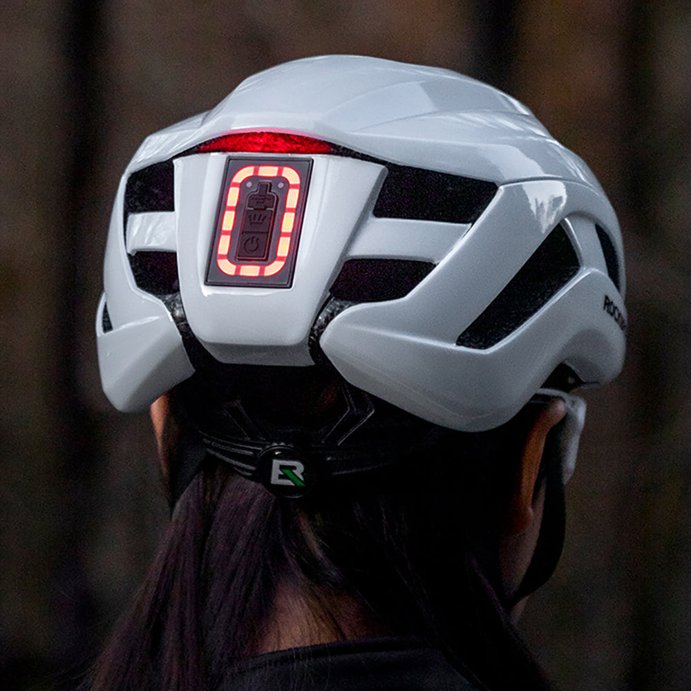 Rockbros ZK-077 Bicycle Helmet with Integrated Multi-Directional Lighting 57-61 cm - White_4