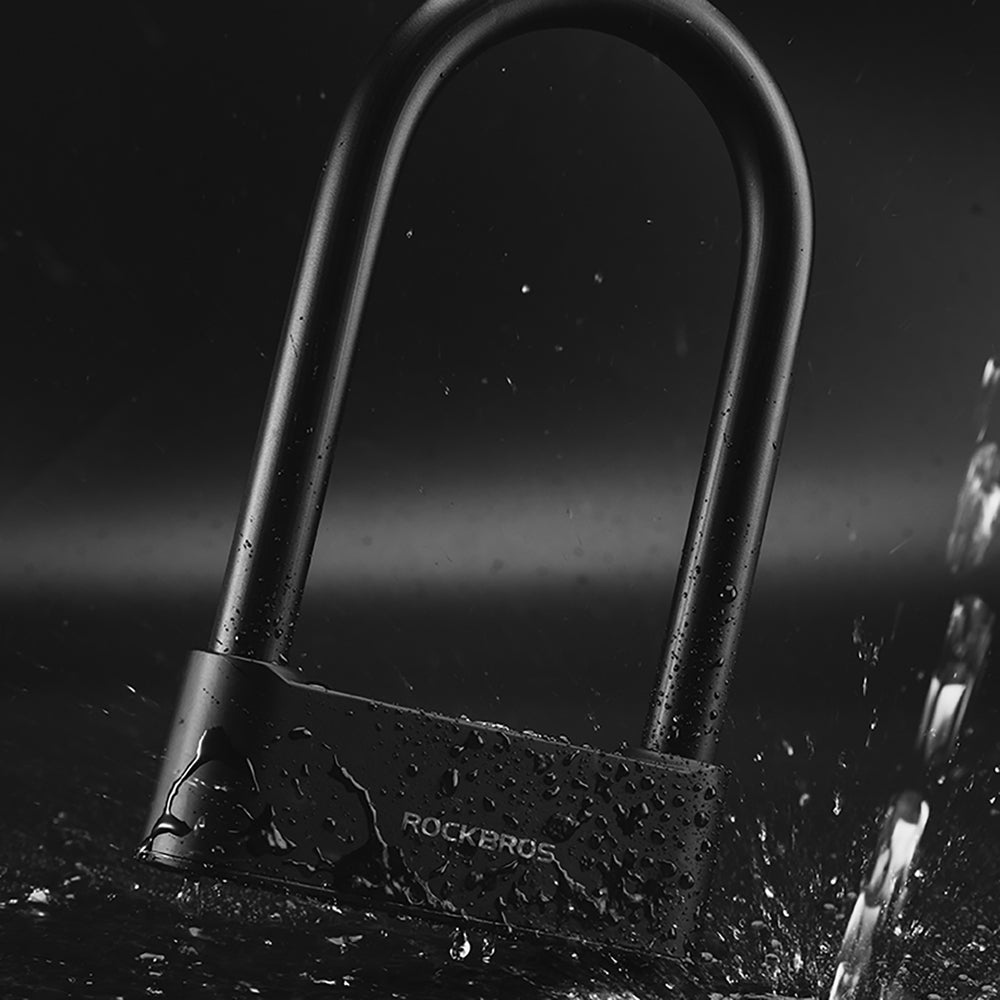 Rockbros 32210818001 SMART Bicycle Lock with Fingerprint Reader and Bluetooth Connectivity - Black_7